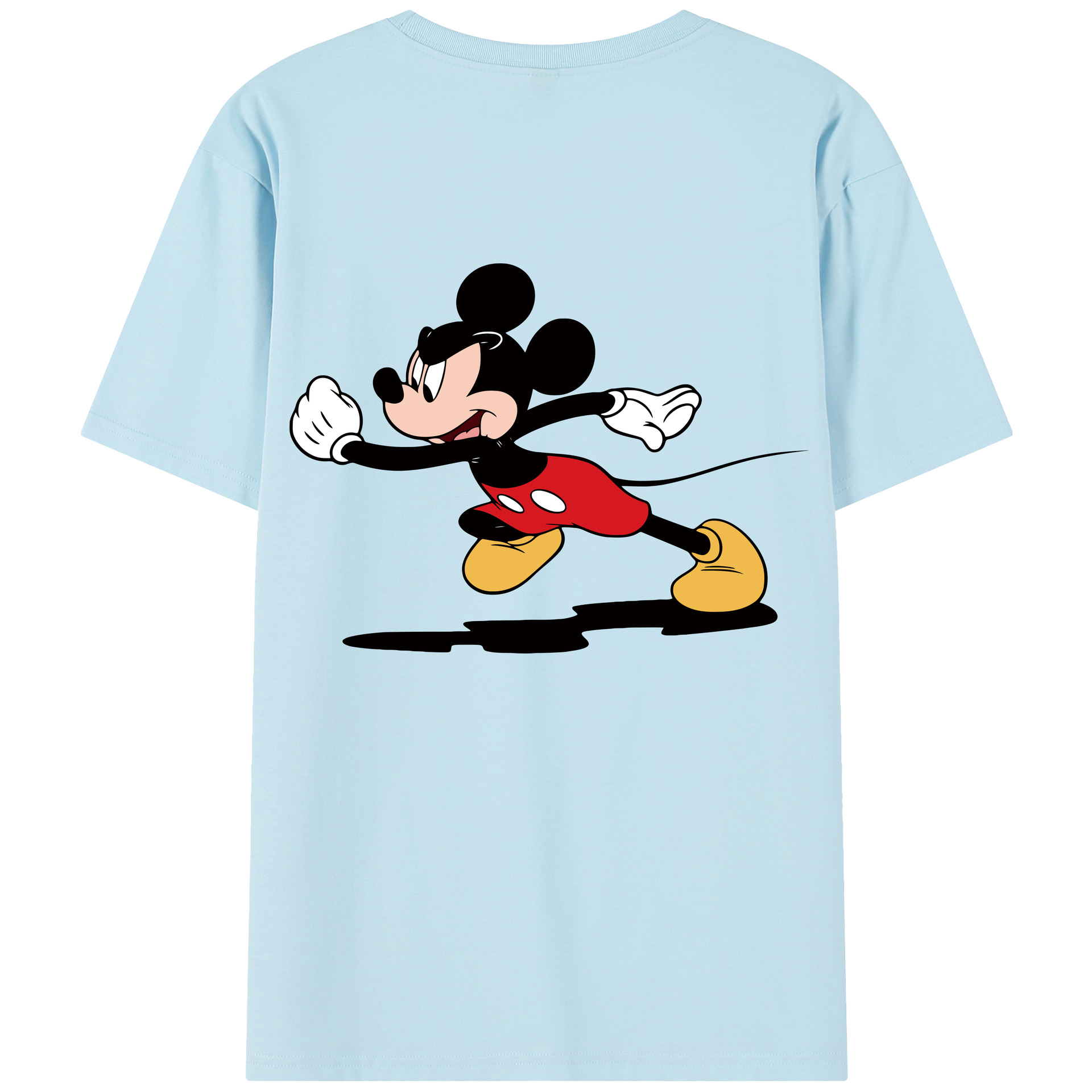 （画像用） ミッキーマウス Mickey Mouse 綿100％半袖Tシャツ（背面プリント）